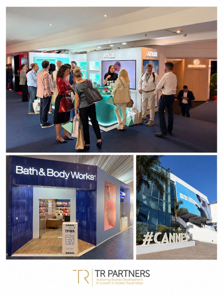 ANUA and Bath & Body Works stands at TFWA Cannes 2026